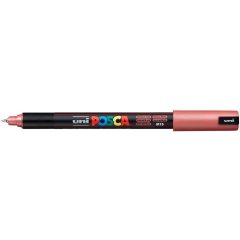 Маркер POSCA PC-1MR, красный металлик, 0.7 мм, игольчатый наконечник № M15 