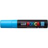 Маркер POSCA PC-17K, голубой, 15 мм, клиновидный наконечник № 8