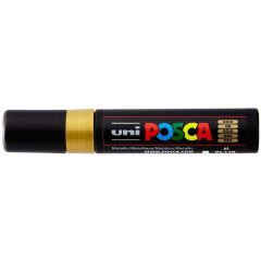 Маркер POSCA PC-17K, золотой, 15 мм, клиновидный наконечник № 25