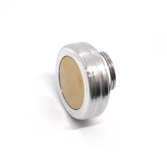 "Брелок 42-Магнит" Металлическая магнитная оснастка для печати с встроенной штемпельной подушкой (диаметр печати 42 мм.)