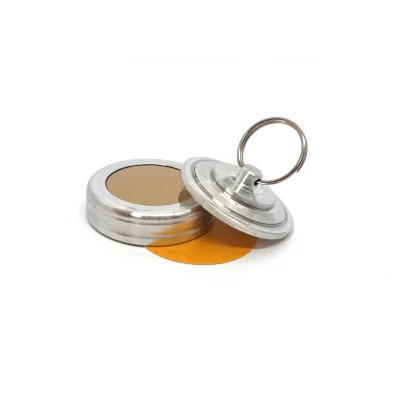 "Брелок 42-Магнит" Металлическая магнитная оснастка для печати с встроенной штемпельной подушкой (диаметр печати 42 мм.)