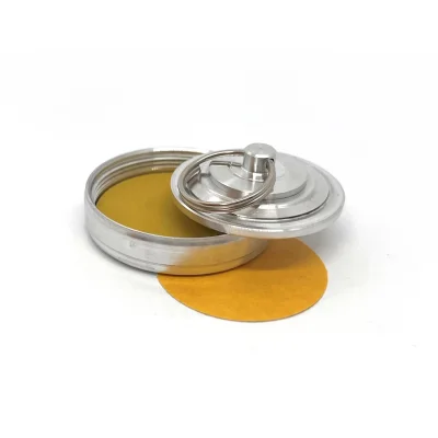 "Брелок 42-Магнит" Металлическая магнитная оснастка для печати с встроенной штемпельной подушкой (диаметр печати 42 мм.)