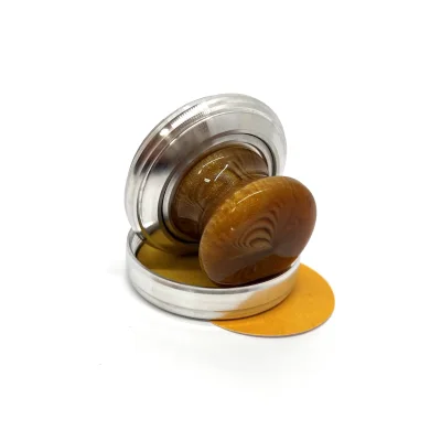 "САБИНА 42КП" Металлическая оснастка для печати с кнопкой и встроенной штемпельной подушкой (диаметр печати 42 мм.)