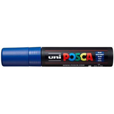 Маркер POSCA PC-17K, синий, 15 мм, клиновидный наконечник № 33