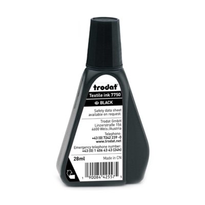 TRODAT 7750-25ml Спиртовая краска для ткани (ЧЁРНАЯ)
