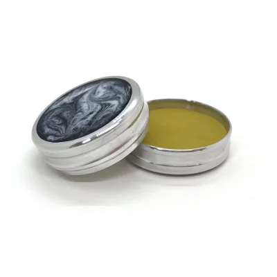 "Сатурн 42-Магнит / смола Мрамор" Металлическая магнитная оснастка для печати с встроенной штемпельной подушкой (диаметр печати 42 мм.)