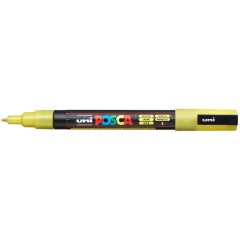 Маркер POSCA PC-3ML, жёлтый с блёстками, 0.9 - 1.3 мм, пулевидный наконечник №2