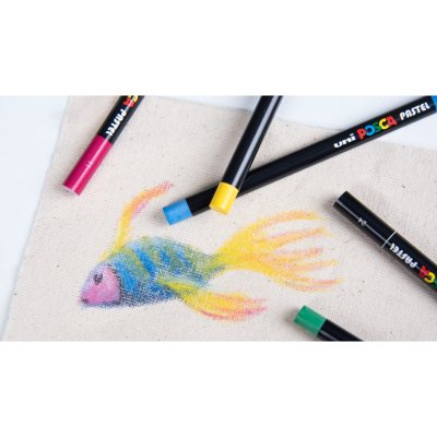 POSCA Pastel Набор из 24 ПАСТЕЛЕЙ (карандаши без оправы) в подарочном кейсе, Япония