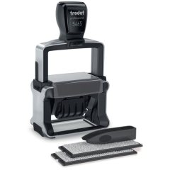 TRODAT PROFESSIONAL 5465 TYPO Датер профессиональный автоматический самонаборный 4 строки, 2 кассы (56 х 33 мм) месяц БУКВАМИ