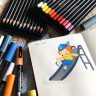 POSCA Pencil Набор из 36 цветных карандашей в подарочном кейсе, Япония