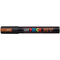 Маркер POSCA PC-5M, бронзовый, 1.8 - 2.5 мм, пулевидный наконечник №42