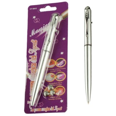UV-Pen Ручка с уф-фонариком. Невидимые чернила проявляются под ультрафиолетом