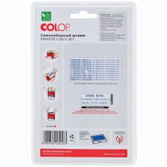 COLOP Printer Compact 20/3-Set Автоматический самонаборный штамп 3 строки с 1-й кассой (штамп 38х14 мм)