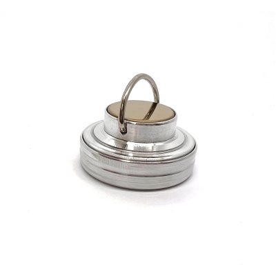 "ЛЕОН 42-Магнит" Металлическая магнитная оснастка для печати с встроенной штемпельной подушкой (диаметр печати 42 мм.)