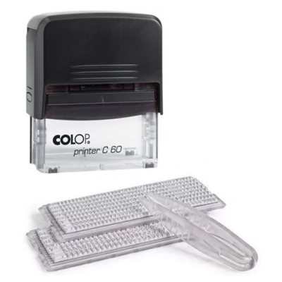 Colop Printer Compact 60-Set Автоматический самонаборный штамп, 2 кассы С РАМКОЙ (штамп 76 х 37 мм, 7/9 строк)