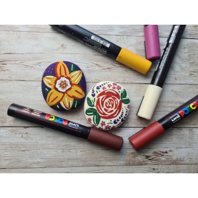 Набор акриловых маркеров POSCA PC-5M «Насыщенные цвета», в пластиковой упаковке, 6 шт