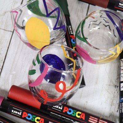 Набор акриловых маркеров POSCA PC-5M «Насыщенные цвета», в пластиковой упаковке, 6 шт