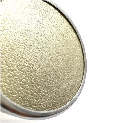 "ЛЕОН 42-Магнит / КОЖА Галактика" Металлическая магнитная оснастка для печати с встроенной штемпельной подушкой (диаметр печати 42 мм.)