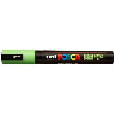 Маркер POSCA PC-5M, зеленое яблоко, 1.8 - 2.5 мм, пулевидный наконечник №72
