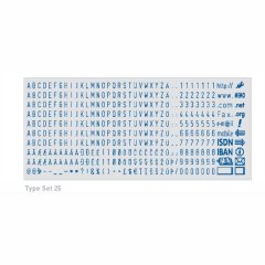 COLOP Type Set 25 Касса ЛАТИНСКИХ букв, цифр и символов 2,5 мм