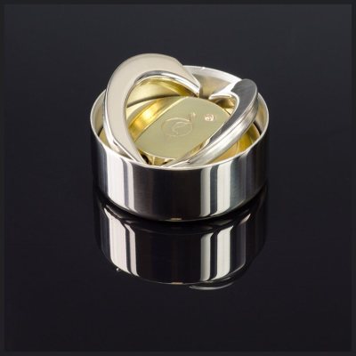 "OL-ТЕХНО кристалл-бриллиант 40" Металлическая оснастка для печати с фианитовым кристаллом, ПРОЗРАЧНЫЙ (диаметр печати 40 мм.)