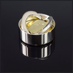 "OL-ТЕХНО кристалл-бриллиант 40" Металлическая оснастка для печати с фианитовым кристаллом, ПРОЗРАЧНЫЙ (диаметр печати 40 мм.)