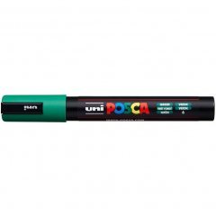 Маркер POSCA PC-5M, зеленый металлик, 1.8 - 2.5 мм, пулевидный наконечник № M-6
