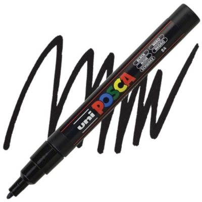 Маркер POSCA PC-3M, бежевый, 0.9 - 1.3 мм, пулевидный наконечник №45