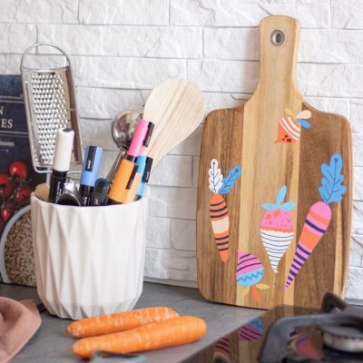 Набор акриловых маркеров POSCA PC-1M «Пастельные цвета», в пластиковой упаковке, 6 шт