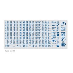 COLOP Type Set 35 Касса ЛАТИНСКИХ букв, цифр и символов 3,5 мм