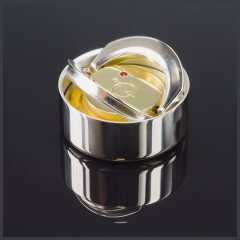 "OL-ТЕХНО кристалл-рубин 40" Металлическая оснастка для печати с фианитовым кристаллом, КРАСНЫЙ (диаметр печати 40 мм.)