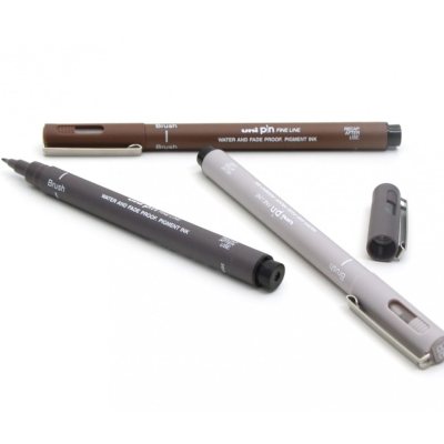 Набор линеров Uni PIN «Brush», в пластиковой упаковке, 5 шт