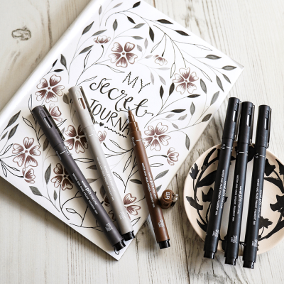 Набор линеров Uni PIN «Brush», в пластиковой упаковке, 5 шт