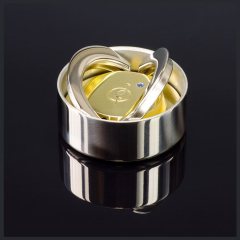 "OL-ТЕХНО кристалл-сапфир 40" Металлическая оснастка для печати с фианитовым кристаллом, СИНИЙ  (диаметр печати 40 мм.)