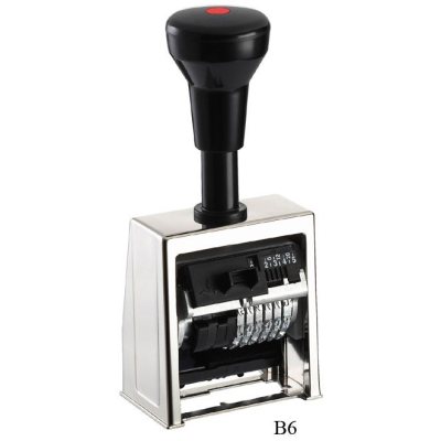 REINER B6 Нумератор автоматический, металлический корпус и литеры 4.5 мм., 6 разрядов