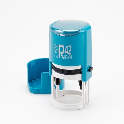 GRM R42 Office Автоматическая оснастка для печати С ЗАЩИТНОЙ КРЫШЕЧКОЙ (диаметр 42 мм.)