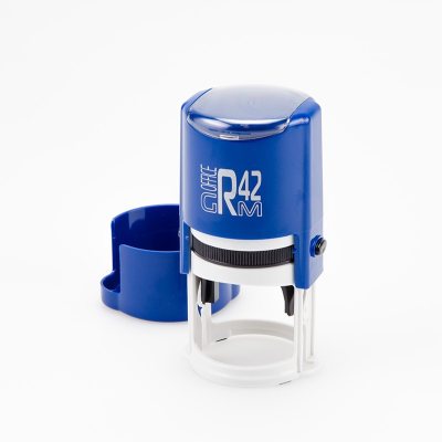 GRM R42 Office Автоматическая оснастка для печати С ЗАЩИТНОЙ КРЫШЕЧКОЙ (диаметр 42 мм.)