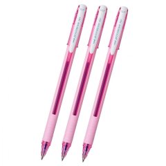 Шариковая ручка 3 шт. UNI Jetstream SX-101-07FL цветной корпус/синие чернила, шарик 0.7 мм/линия 0.35 мм