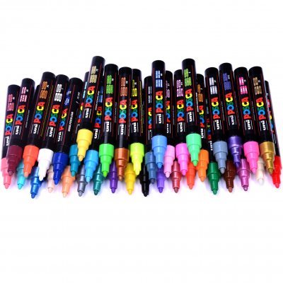 Маркер POSCA PC-5M, изумрудно-зеленый, 1.8 - 2.5 мм, пулевидный наконечник №31