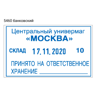 TRODAT 5460 PROFESSIONAL ДАТЕР СО СВОБОДНЫМ ПОЛЕМ 56х33 мм, дата ЦИФРАМИ