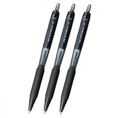 Шариковая ручка Автоматическая 3 шт. UNI Jetstream SXN-101-05 шарик 0.5 мм/линия 0.24 мм