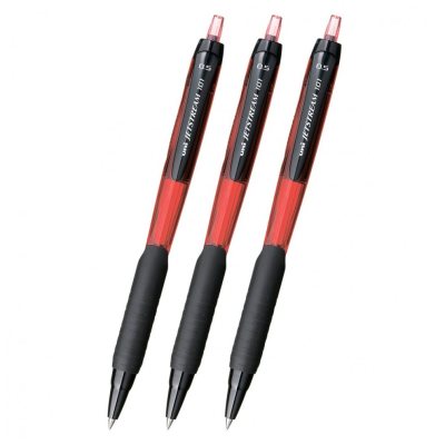 Шариковая ручка Автоматическая 3 шт. UNI Jetstream SXN-101-05 шарик 0.5 мм/линия 0.24 мм