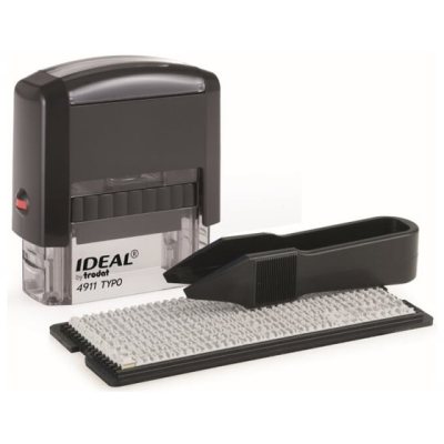 IDEAL 4911/DB Typo Автоматический самонаборный штамп 3 строки, 1 касса (штамп 38 х 14 мм)