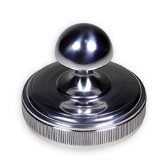 OS-34-1 / F3-40КН Металлическая оснастка для красконаполненной печати (настольная). Полированный металл / диаметр 40 мм