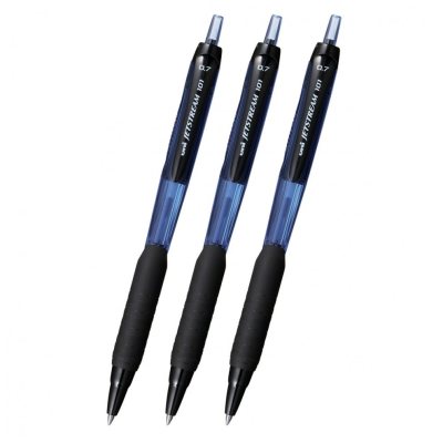 Шариковая ручка Автоматическая 3 шт. UNI Jetstream SXN-101-07 шарик 0.7 мм/линия 0.35 мм