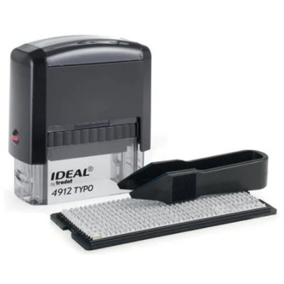 IDEAL 4912/DB Typo Автоматический самонаборный штамп 4 строки, 1 касса (штамп  47 х 18 мм)