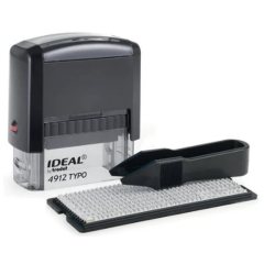 IDEAL 4912/DB Typo Автоматический самонаборный штамп 4 строки, 1 касса (штамп  47 х 18 мм)