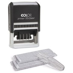 COLOP Printer 55 dater-Set Датер автоматический самонаборный 6 строк, 2 кассы (60 х 40 мм) месяц ЦИФРАМИ