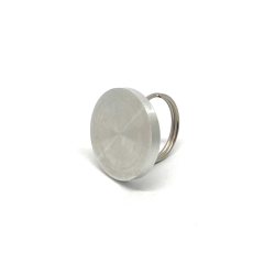 МТ 29А Пломбир алюминиевый под пластилин (диаметр пломбира 29 мм.) с кольцом