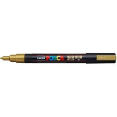 Маркер POSCA PC-3M, золотой, 0.9 - 1.3 мм, пулевидный наконечник №25